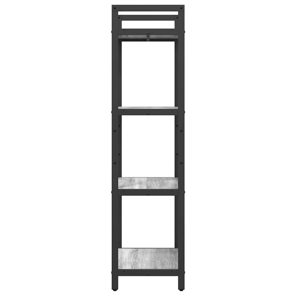 vidaXL Półka na książki Szary Sonoma 56 x 34 x 133,5 cm