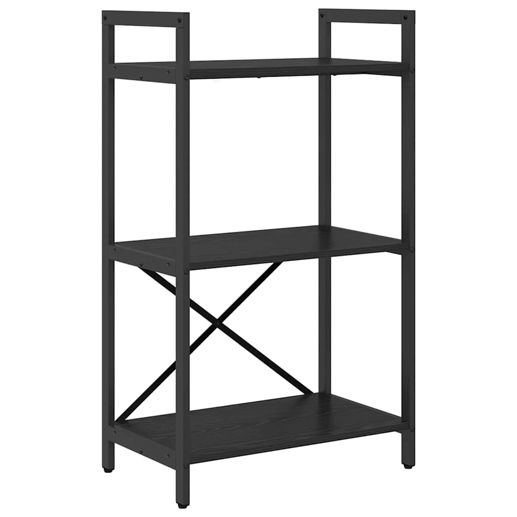 vidaXL Półka na książki Czarny Dąb 56 x 34 x 96 cm