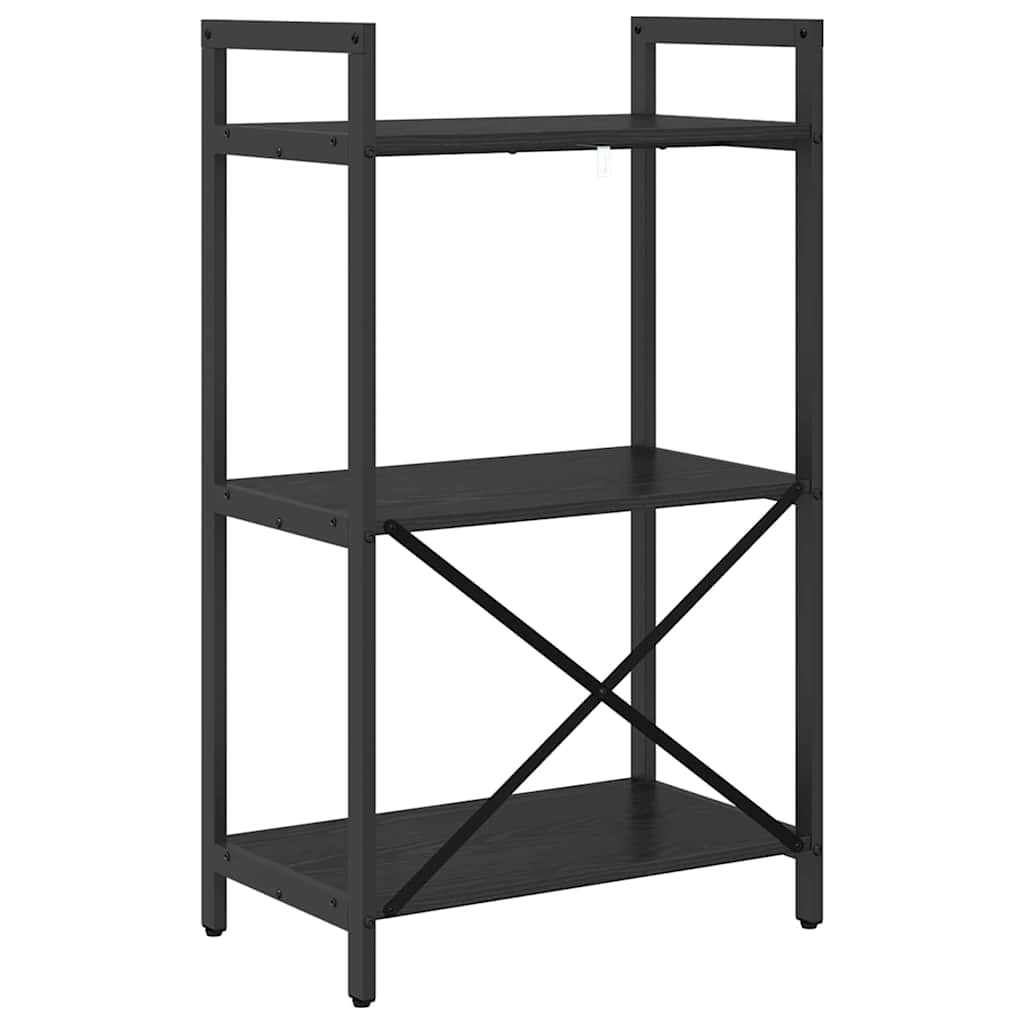 vidaXL Półka na książki Czarny Dąb 56 x 34 x 96 cm