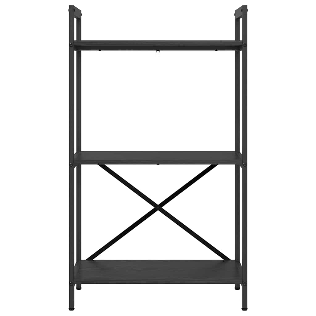 vidaXL Półka na książki Czarny Dąb 56 x 34 x 96 cm