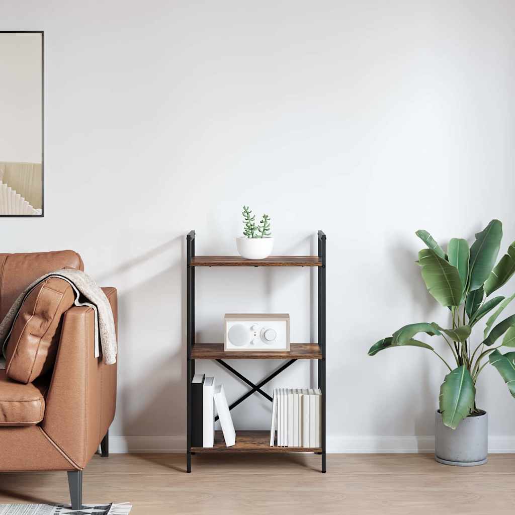 vidaXL Półka na książki Dąb wędzony 56 x 34 x 96 cm