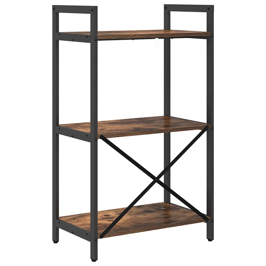 vidaXL Półka na książki Dąb wędzony 56 x 34 x 96 cm