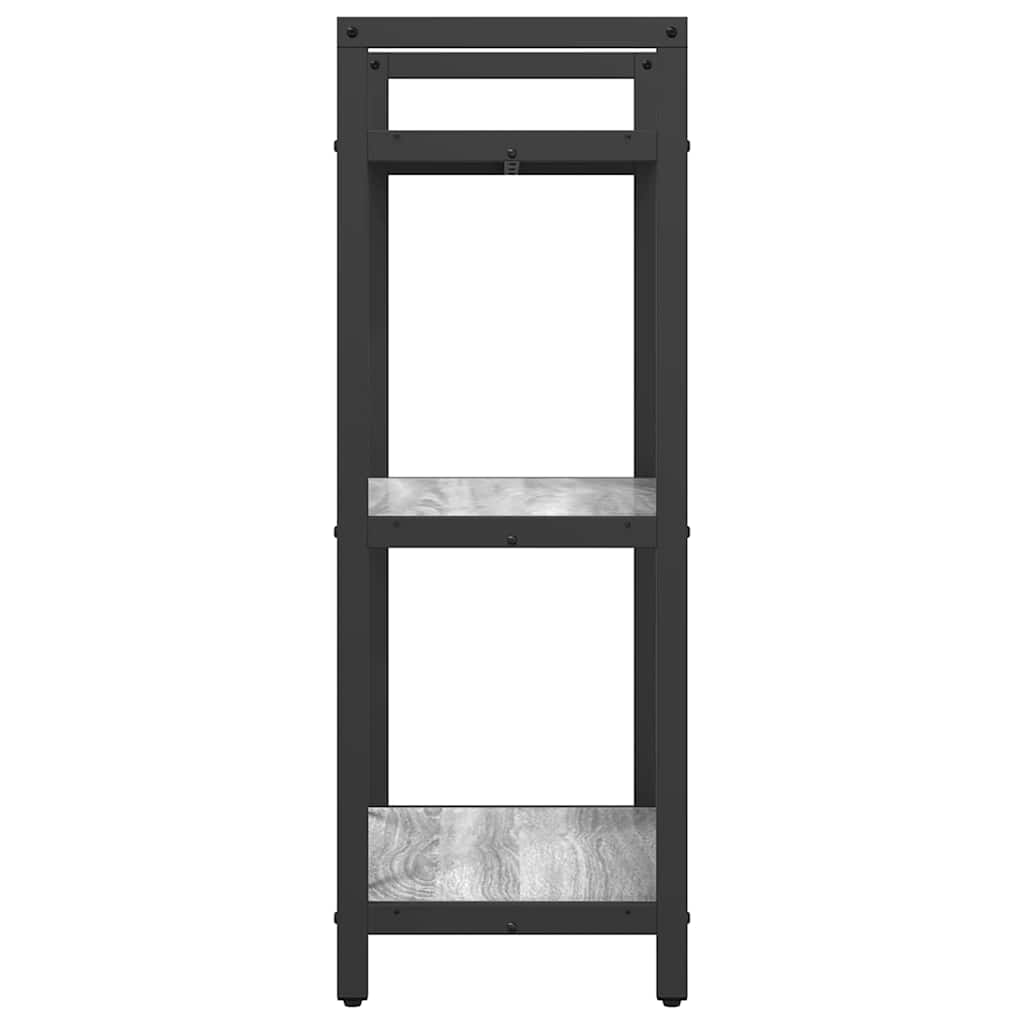 vidaXL Półka na książki Szary Sonoma 56 x 34 x 96 cm
