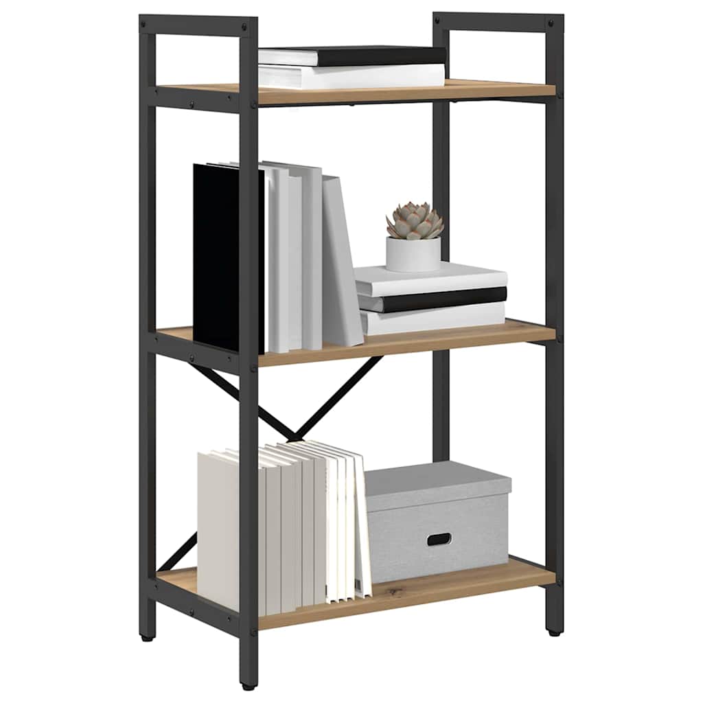 vidaXL Półka na książki 3 poziomy 56 x 34 x 96 cm Drewno inżynieryjne