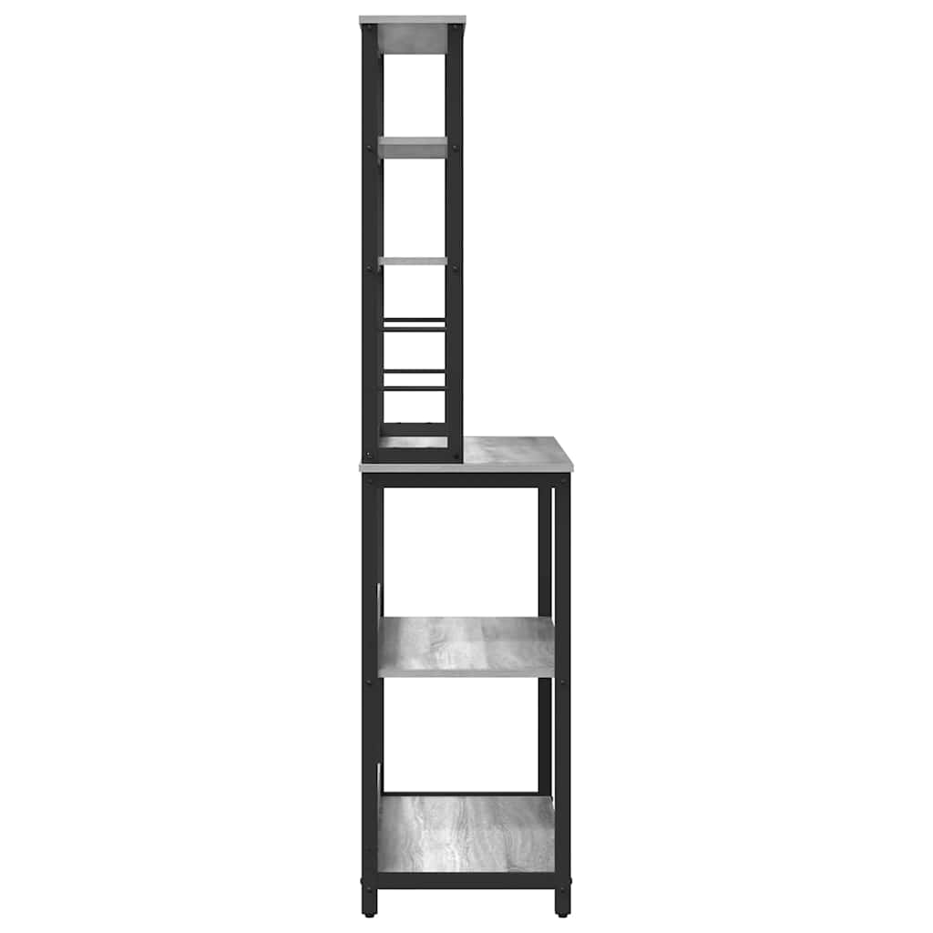 vidaXL Półka kuchenna Szary Sonoma 80 x 40 x 168 cm