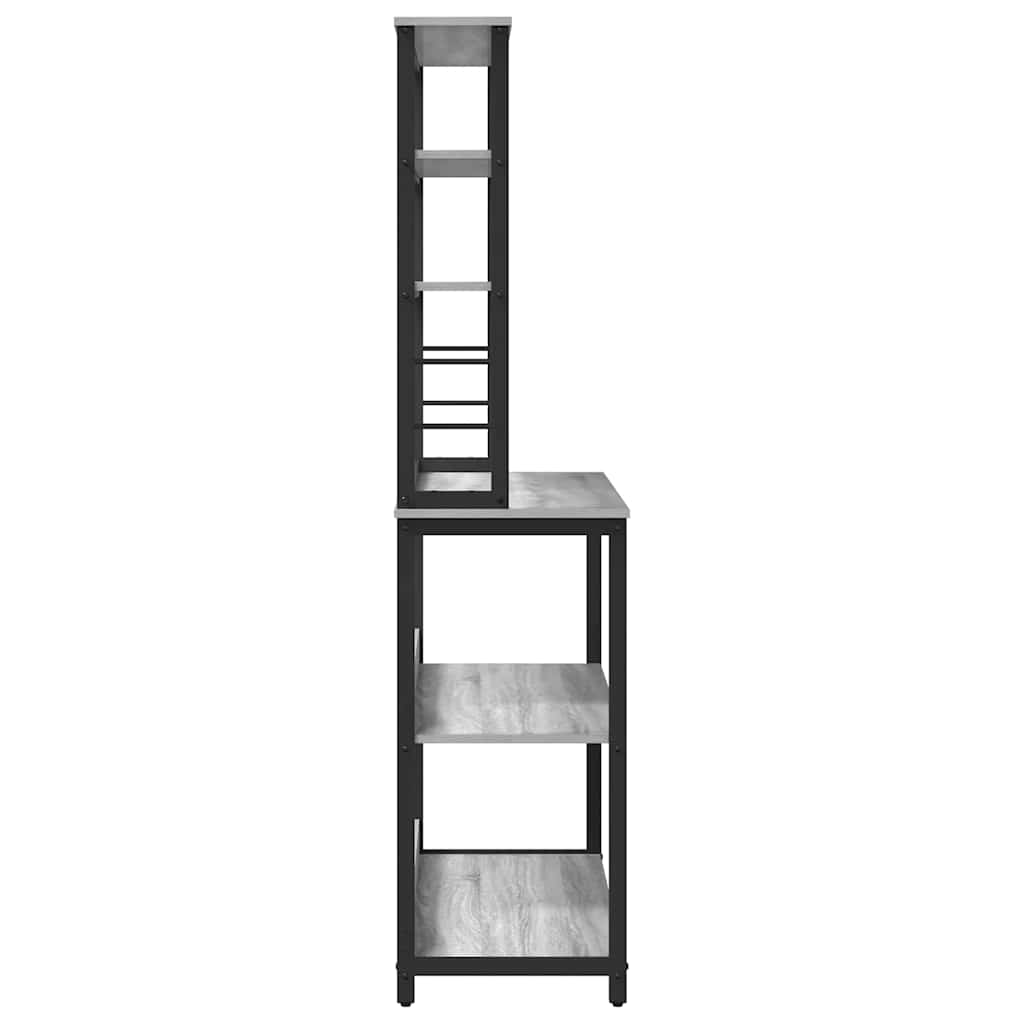 vidaXL Półka kuchenna Szary Sonoma 100 x 40 x 168 cm