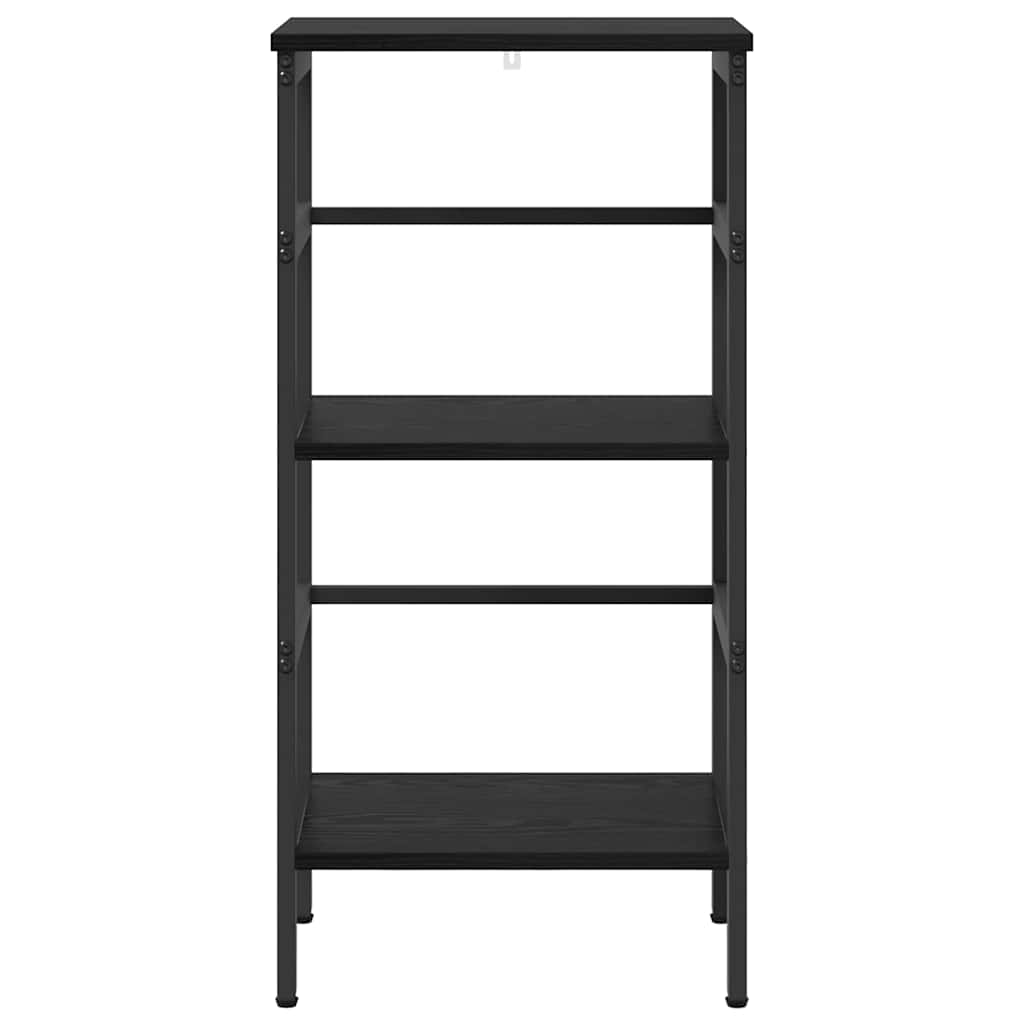 vidaXL Półka na książki Czarny Dąb 40 x 29,5 x 81 cm