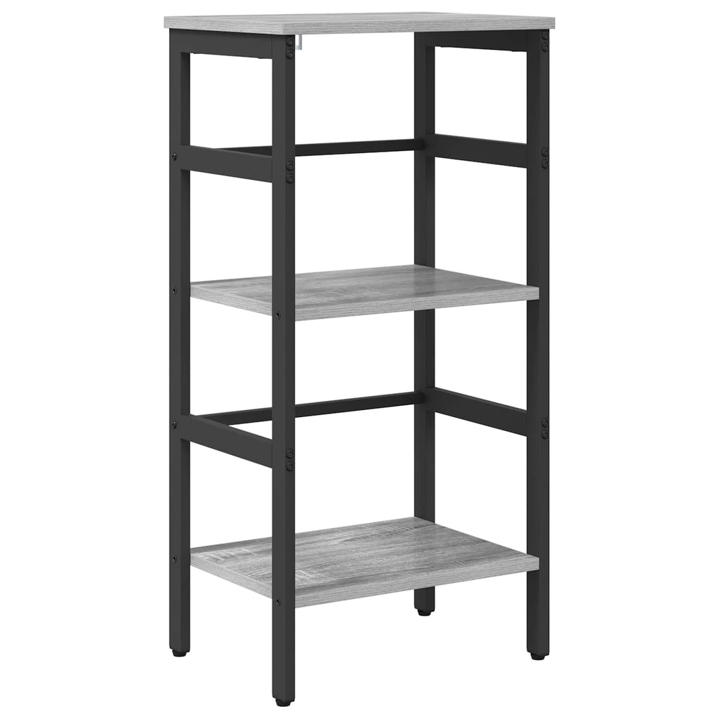vidaXL Półka na książki Szary Sonoma 40 x 29,5 x 81 cm