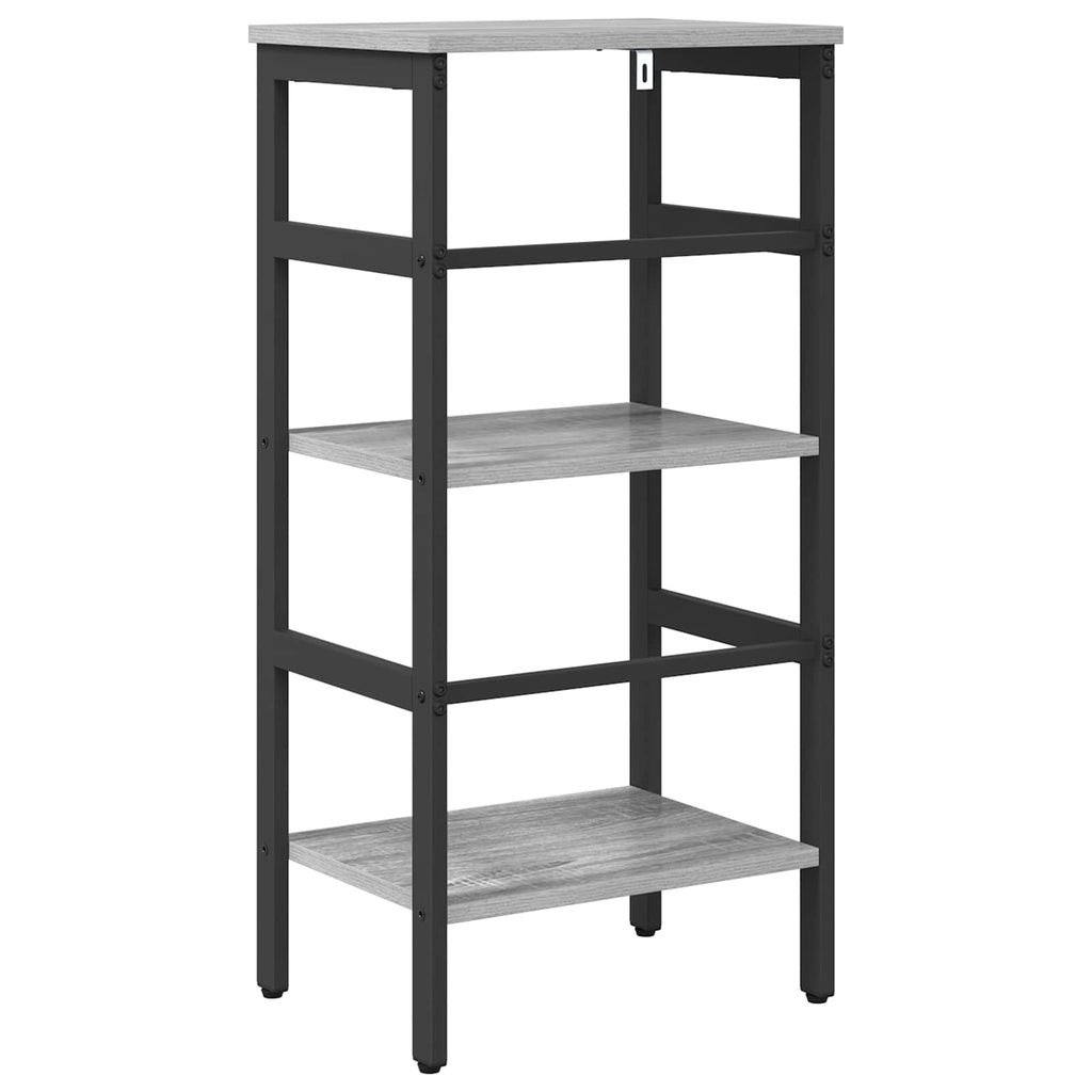 vidaXL Półka na książki Szary Sonoma 40 x 29,5 x 81 cm