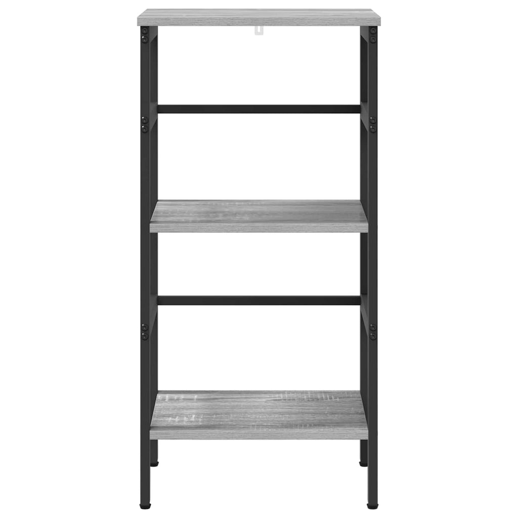 vidaXL Półka na książki Szary Sonoma 40 x 29,5 x 81 cm