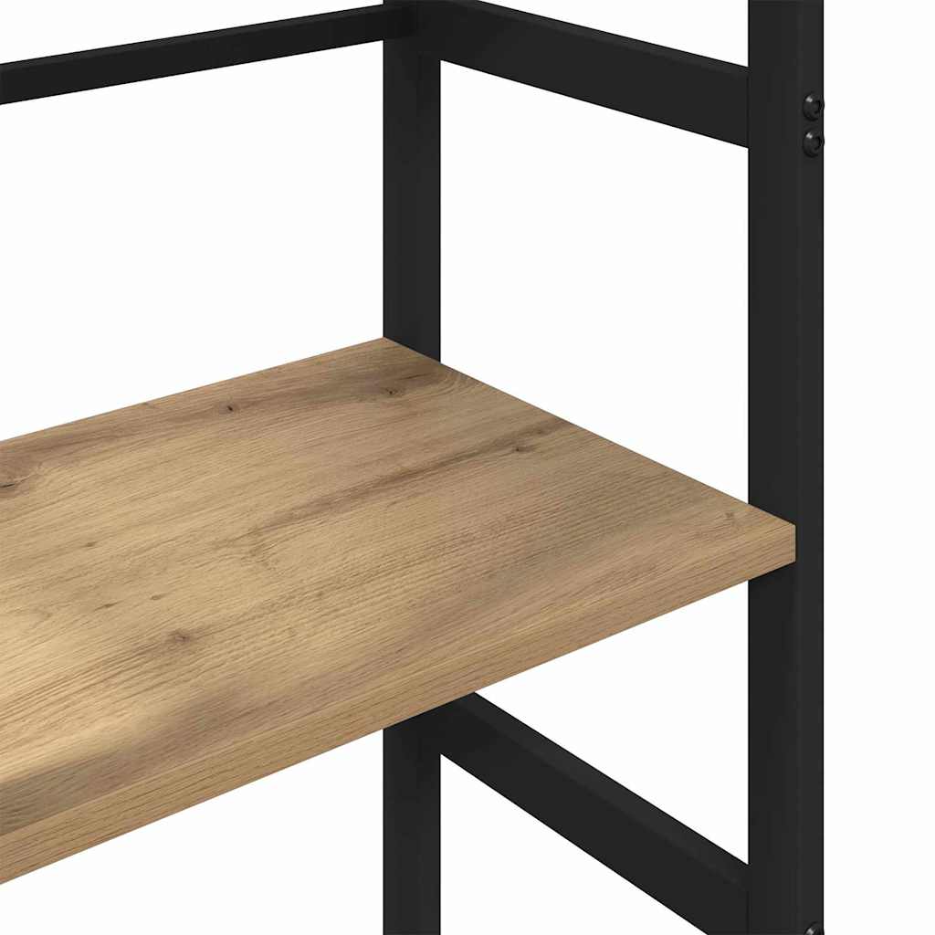 vidaXL Półka na książki Dąb rzemieślniczy 40 x 29,5 x 81 cm