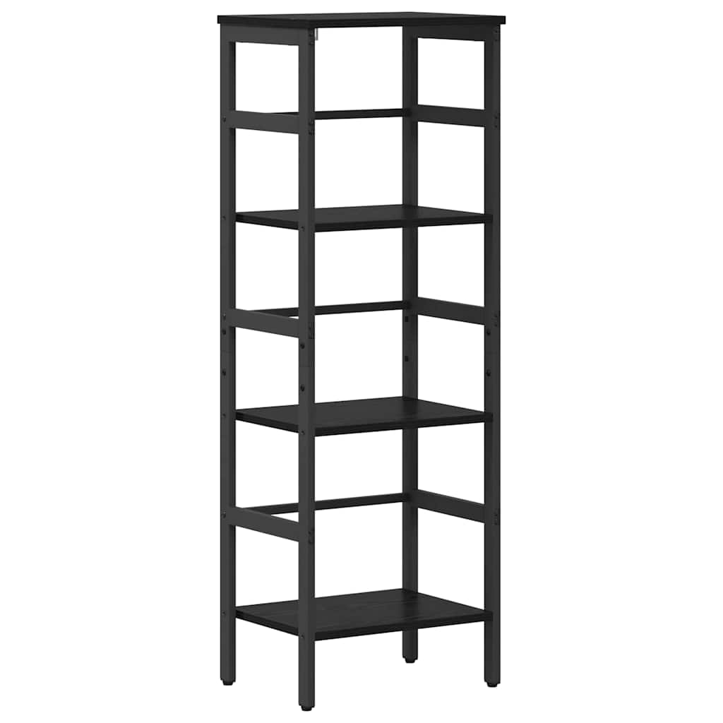 vidaXL Półka na książki Czarny Dąb 40 x 29,5 x 115 cm