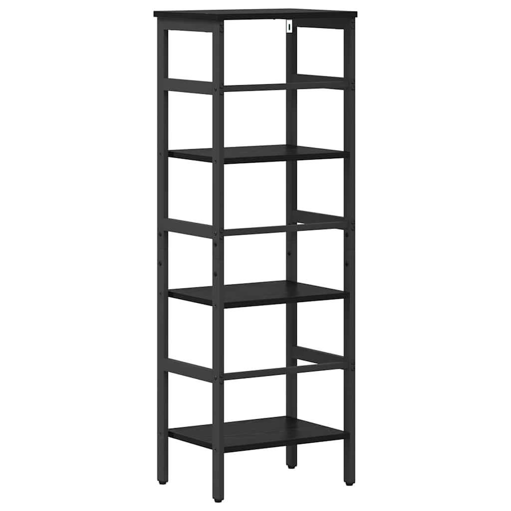 vidaXL Półka na książki Czarny Dąb 40 x 29,5 x 115 cm