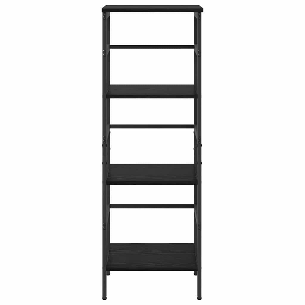 vidaXL Półka na książki Czarny Dąb 40 x 29,5 x 115 cm
