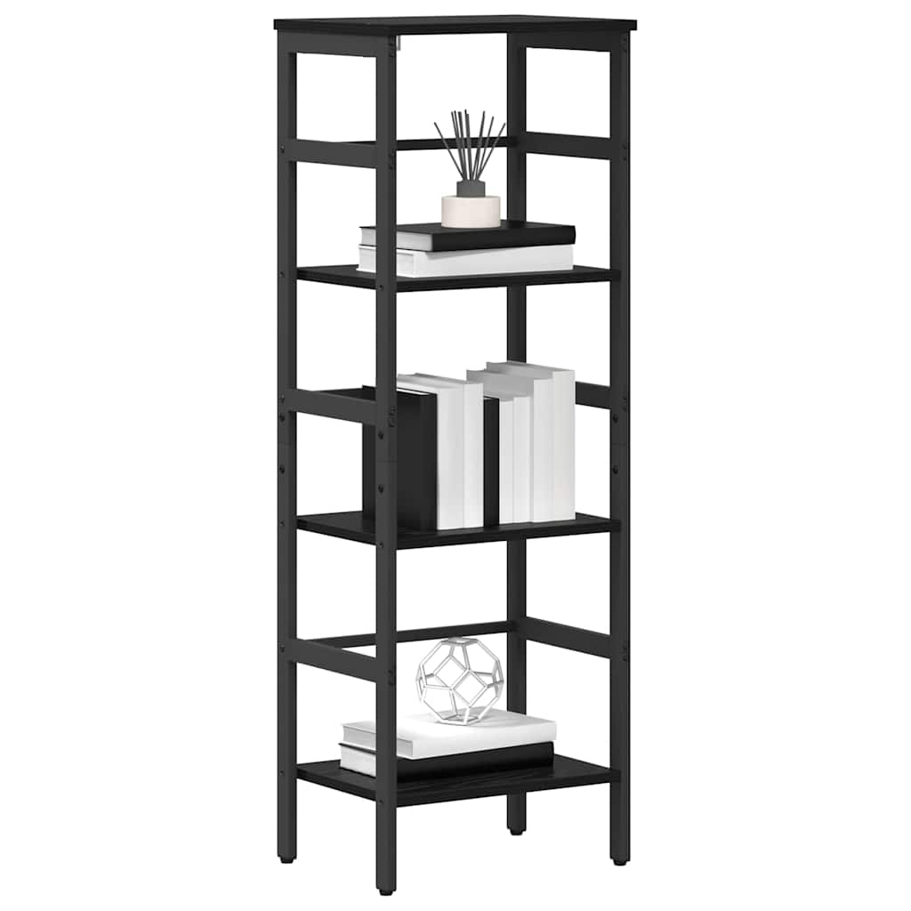 vidaXL Półka na książki Czarny Dąb 40 x 29,5 x 115 cm