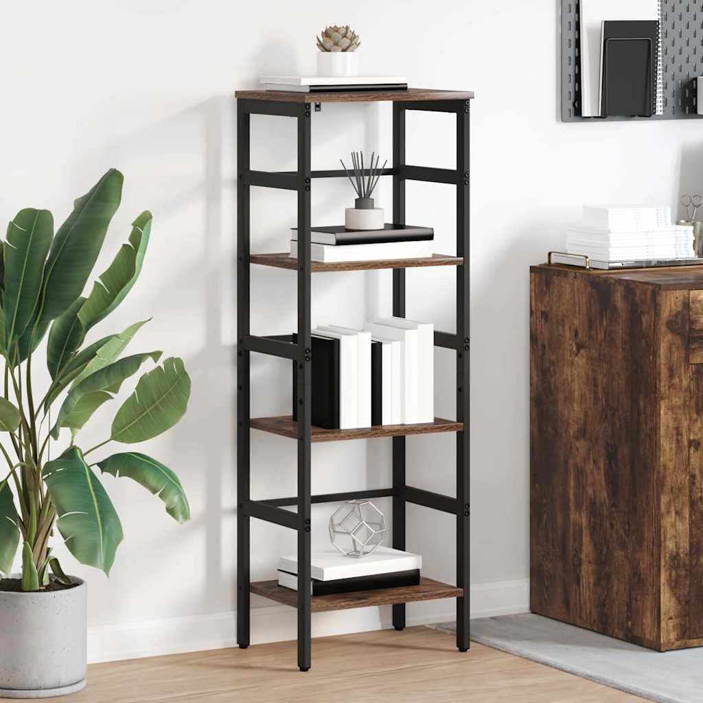 vidaXL Półka na książki Dąb wędzony 40 x 29,5 x 115 cm