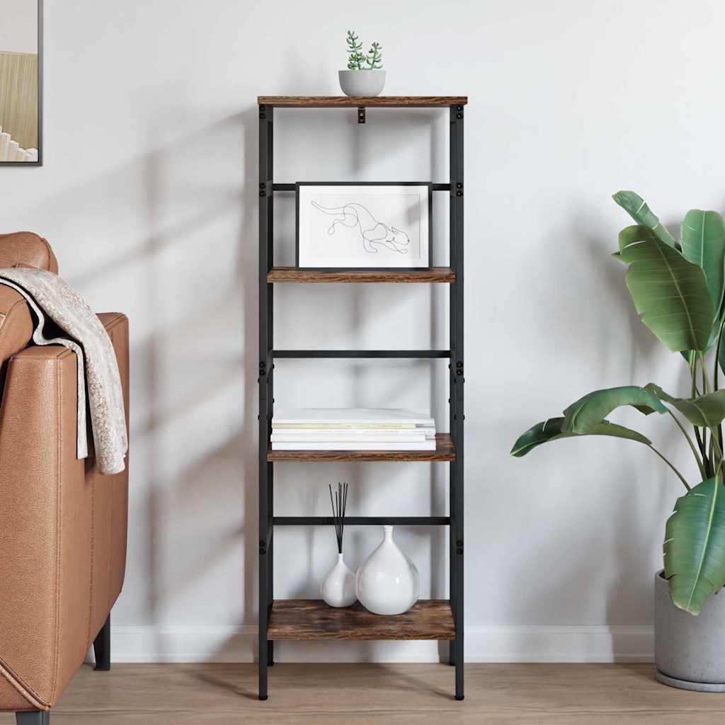 vidaXL Półka na książki Dąb wędzony 40 x 29,5 x 115 cm