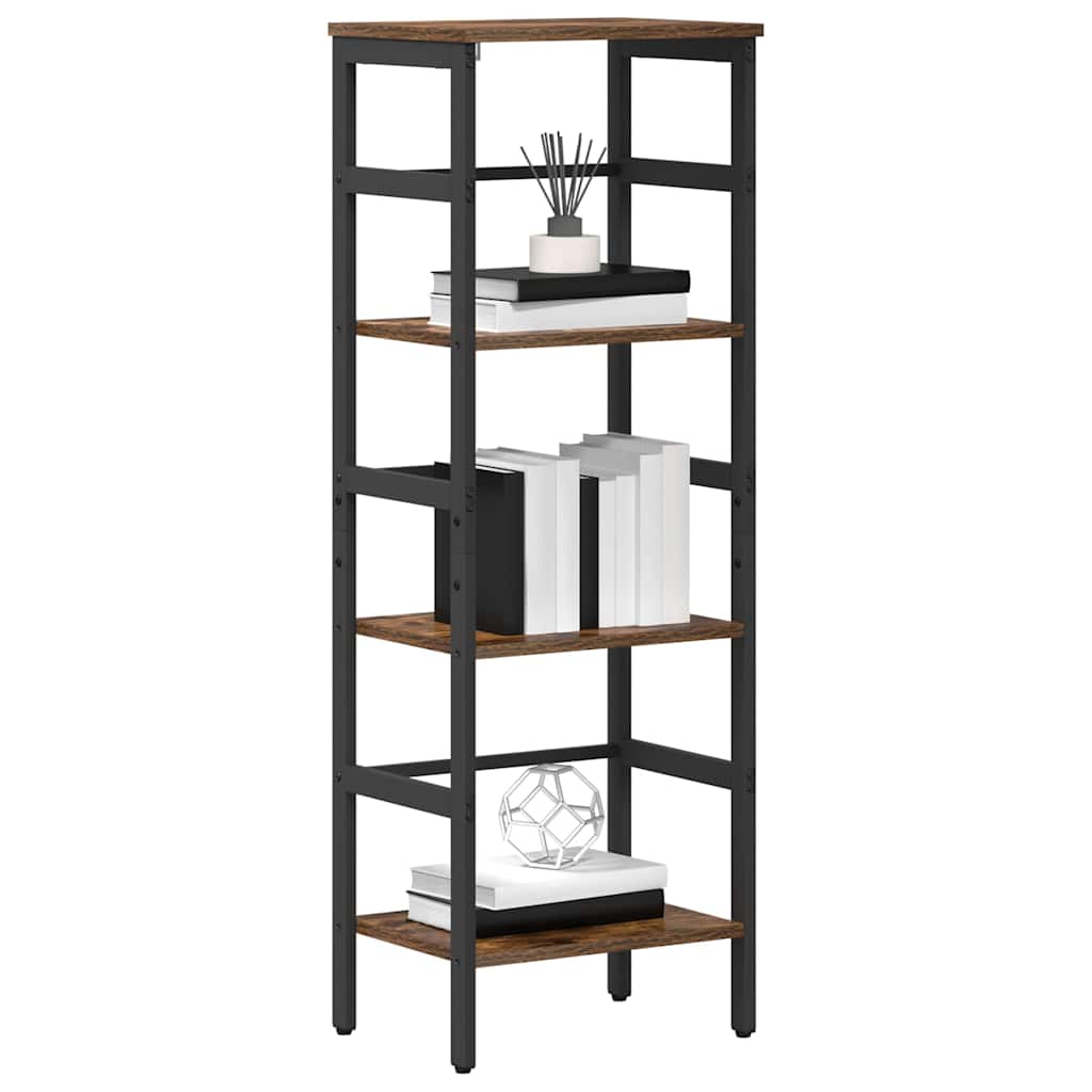 vidaXL Półka na książki Dąb wędzony 40 x 29,5 x 115 cm