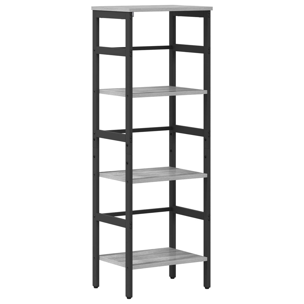 vidaXL Półka na książki Szary Sonoma 40 x 29,5 x 115 cm