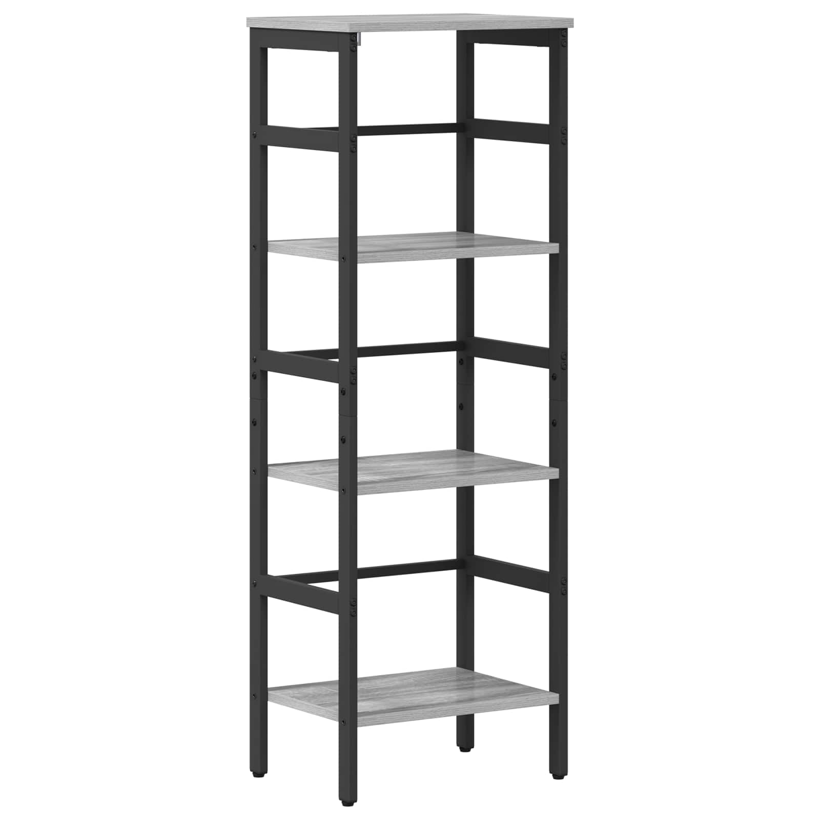 vidaXL Półka na książki Szary Sonoma 40 x 29,5 x 115 cm