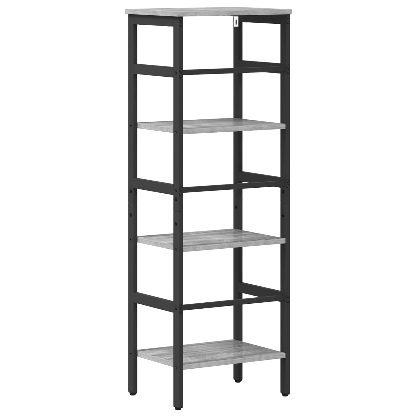 vidaXL Półka na książki Szary Sonoma 40 x 29,5 x 115 cm