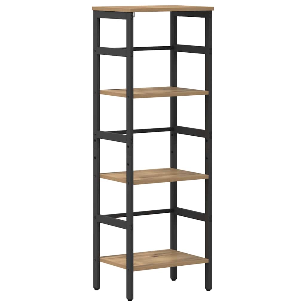vidaXL Półka na książki Dąb rzemieślniczy 40 x 29,5 x 115 cm
