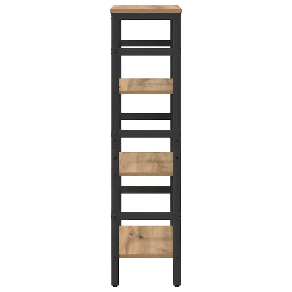 vidaXL Półka na książki Dąb rzemieślniczy 40 x 29,5 x 115 cm