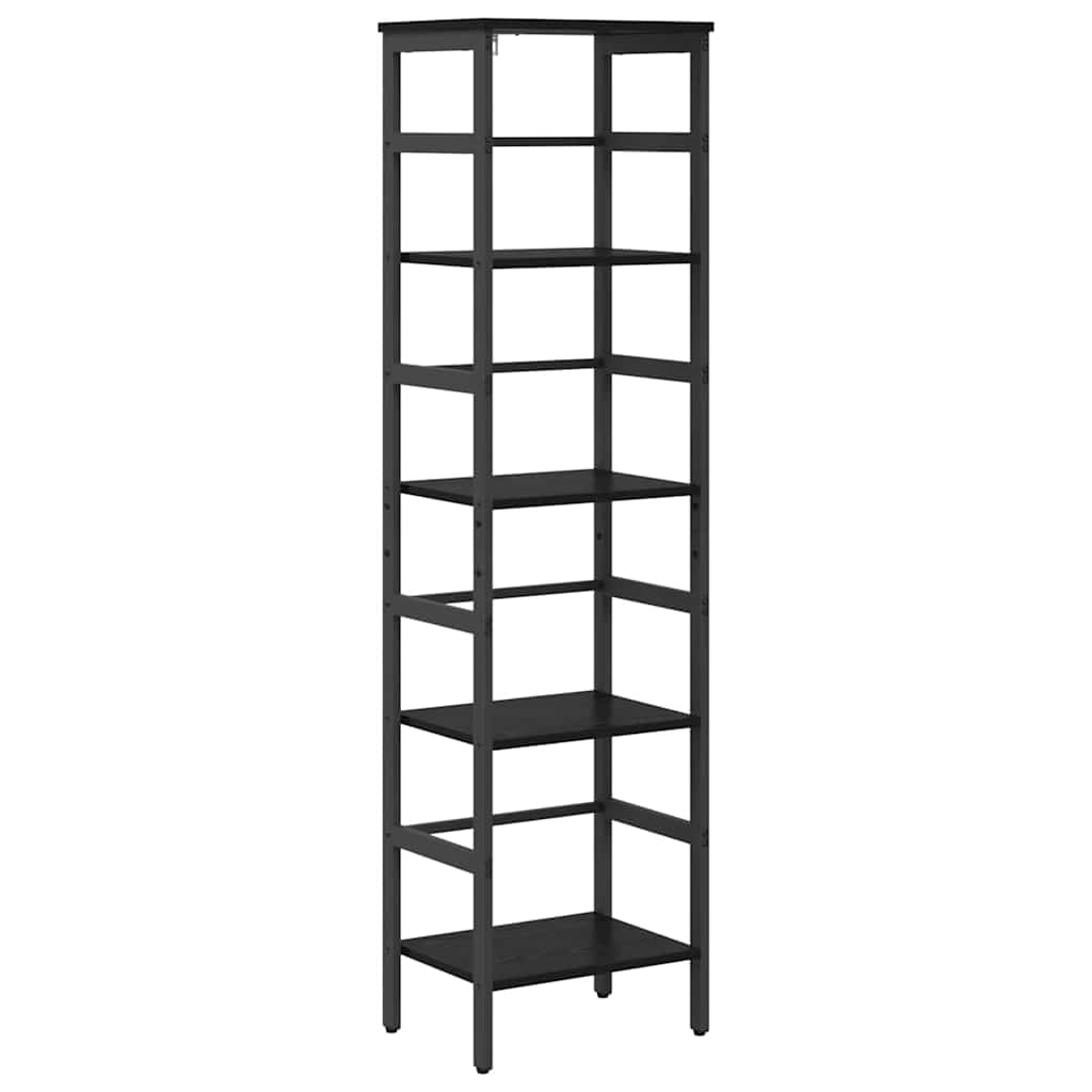 vidaXL Półka na książki Czarny Dąb 40 x 29,5 x 149 cm