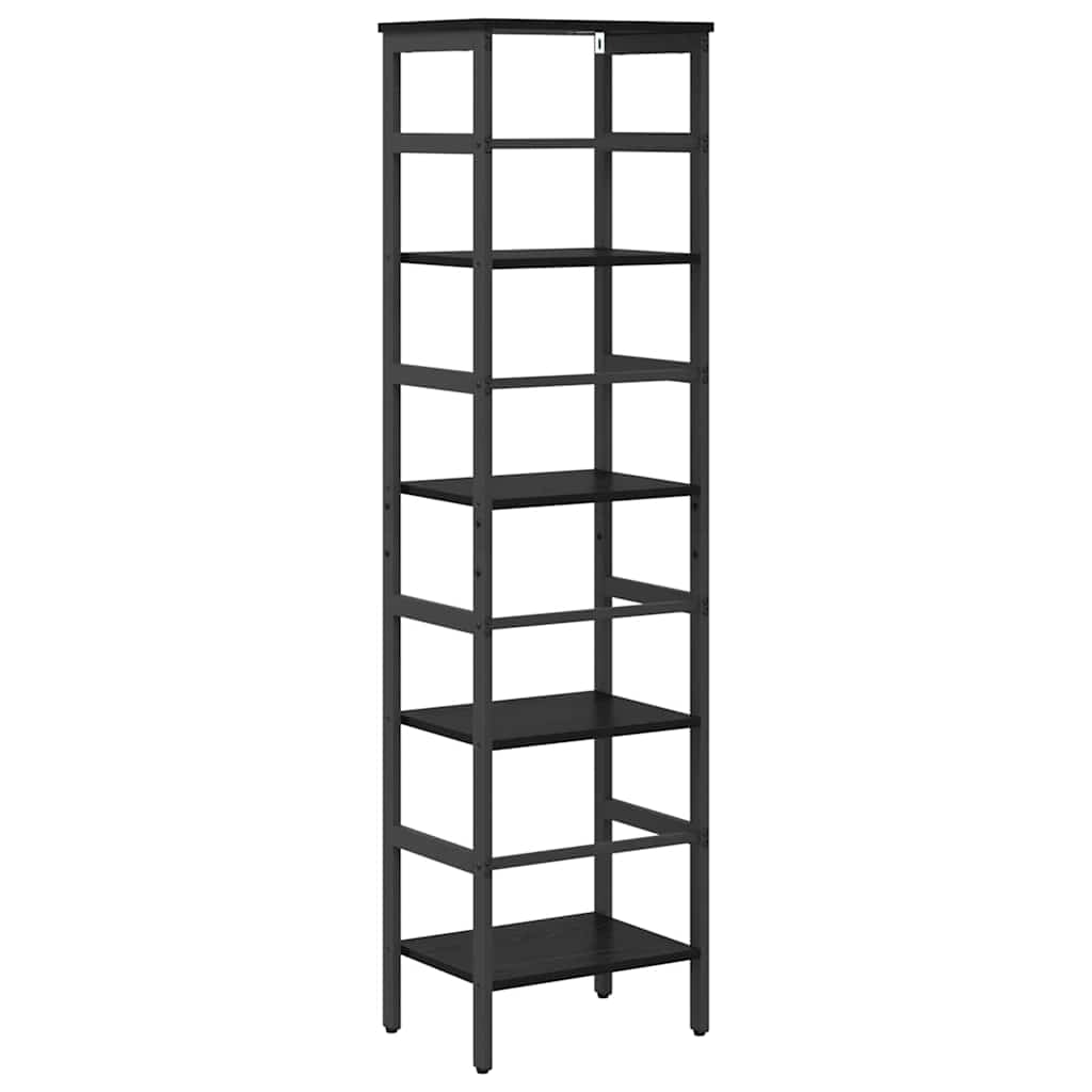 vidaXL Półka na książki Czarny Dąb 40 x 29,5 x 149 cm