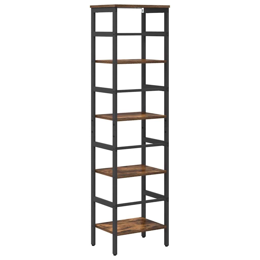 vidaXL Półka na książki Dąb wędzony 40 x 29,5 x 149 cm