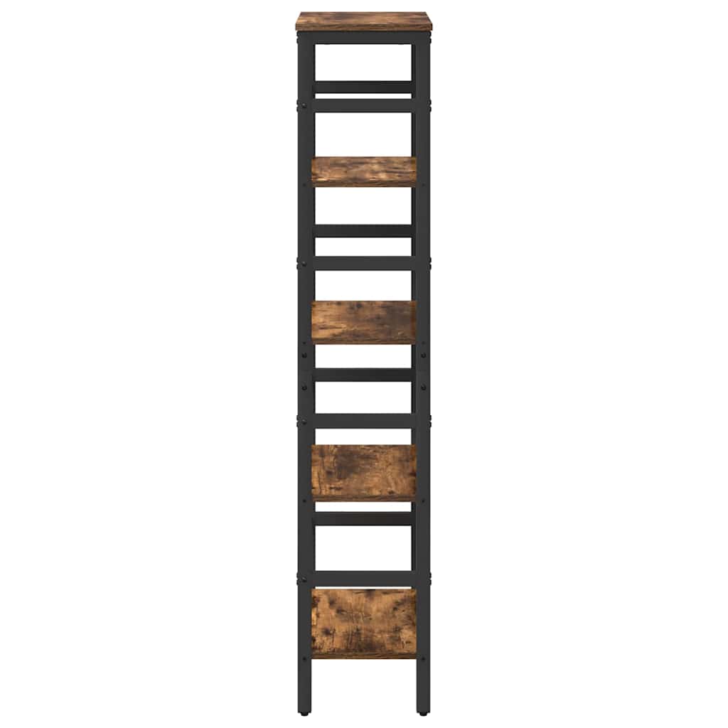 vidaXL Półka na książki Dąb wędzony 40 x 29,5 x 149 cm