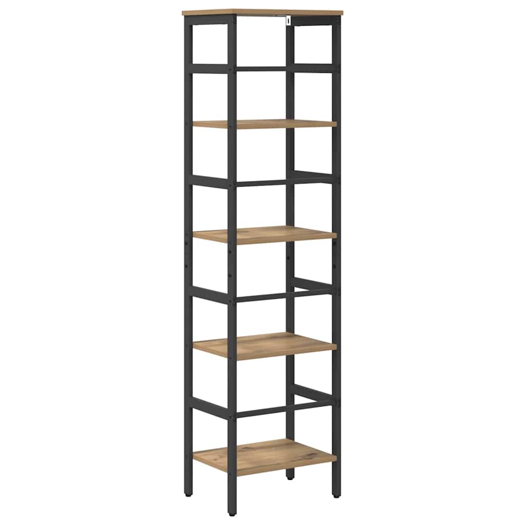 vidaXL Półka na książki Dąb rzemieślniczy 40 x 29,5 x 149 cm