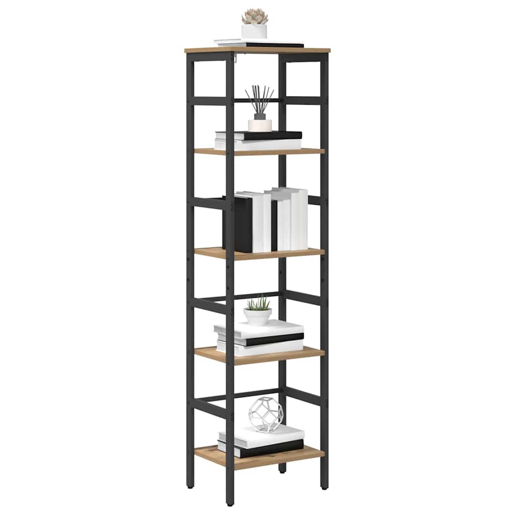 vidaXL Półka na książki Dąb rzemieślniczy 40 x 29,5 x 149 cm