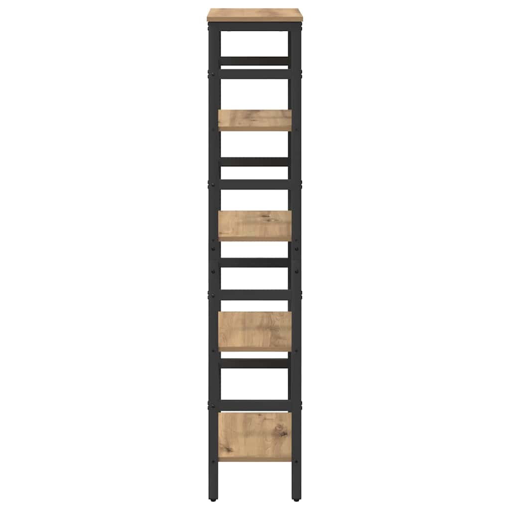 vidaXL Półka na książki Dąb rzemieślniczy 40 x 29,5 x 149 cm