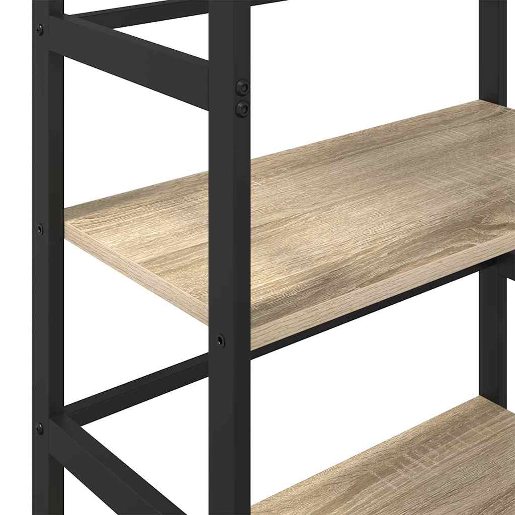 vidaXL Półka na książki Dąb Sonoma 60 x 29,5 x 81 cm