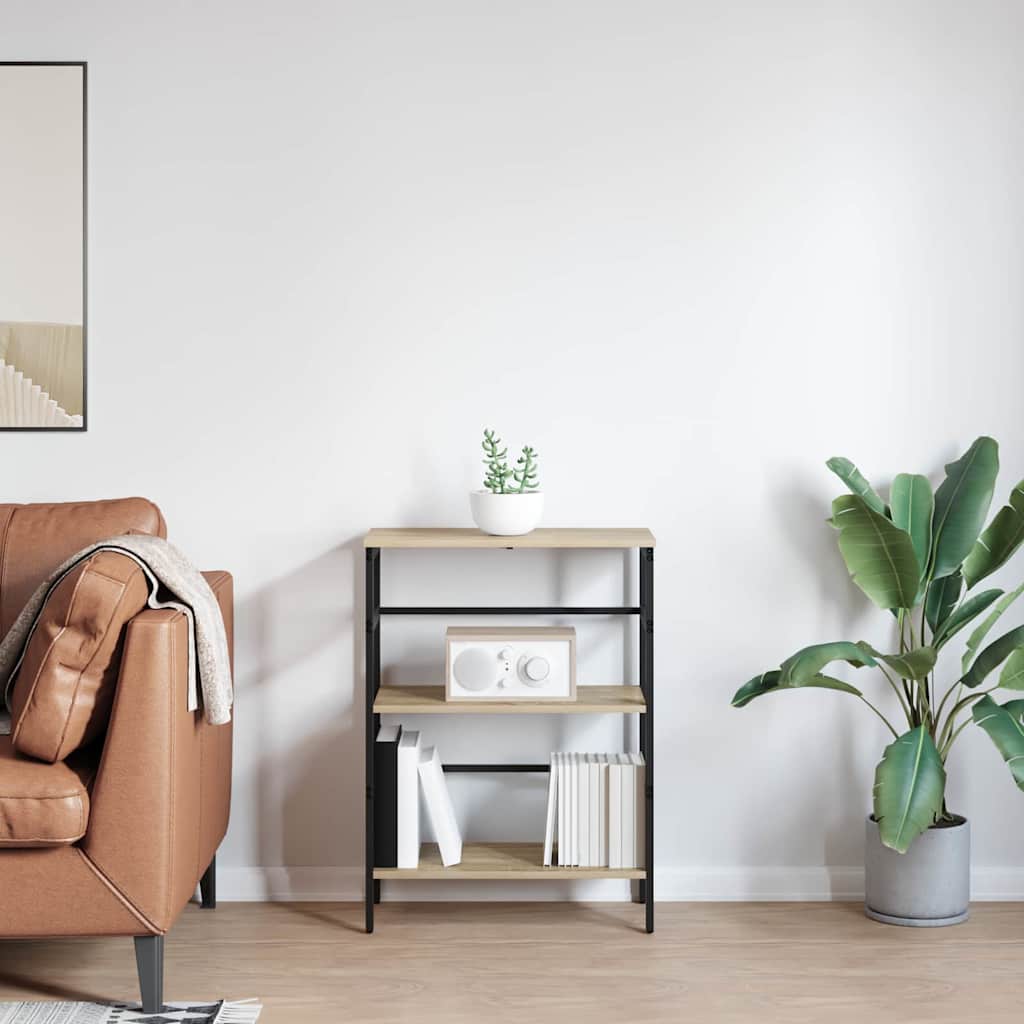vidaXL Półka na książki Dąb Sonoma 60 x 29,5 x 81 cm