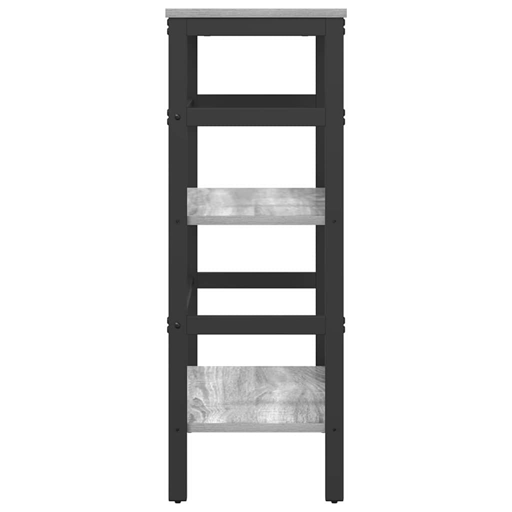 vidaXL Półka na książki Szary Sonoma 60 x 29,5 x 81 cm