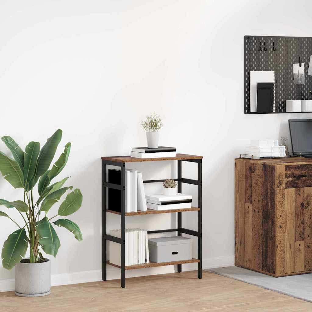 vidaXL Półka na książki Stare drewno 60 x 29,5 x 81 cm