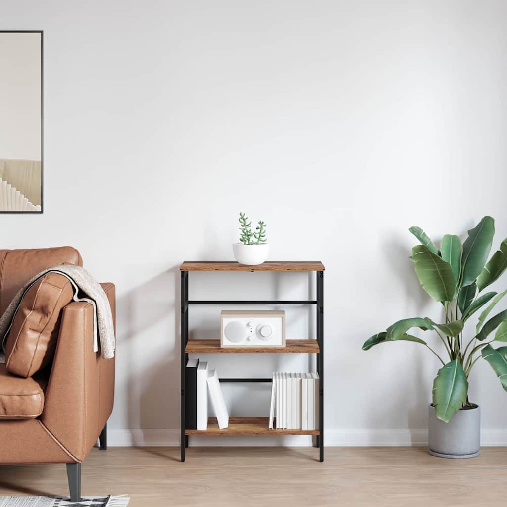 vidaXL Półka na książki Stare drewno 60 x 29,5 x 81 cm