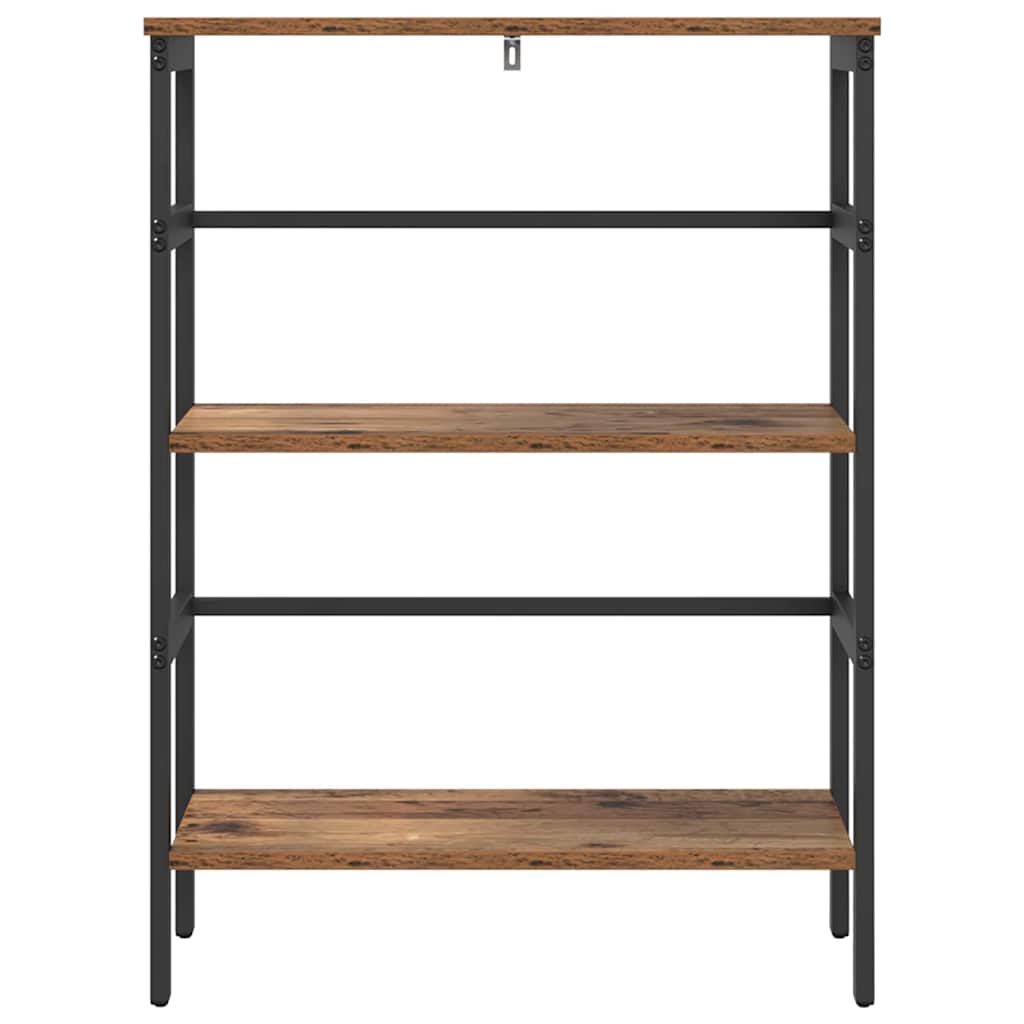 vidaXL Półka na książki Stare drewno 60 x 29,5 x 81 cm