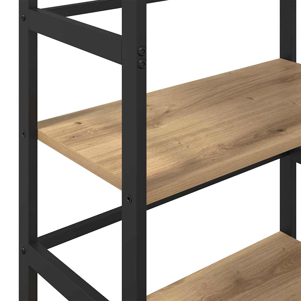 vidaXL Półka na książki Dąb rzemieślniczy 60 x 29,5 x 81 cm