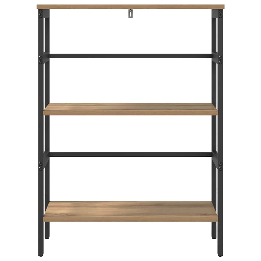 vidaXL Półka na książki Dąb rzemieślniczy 60 x 29,5 x 81 cm
