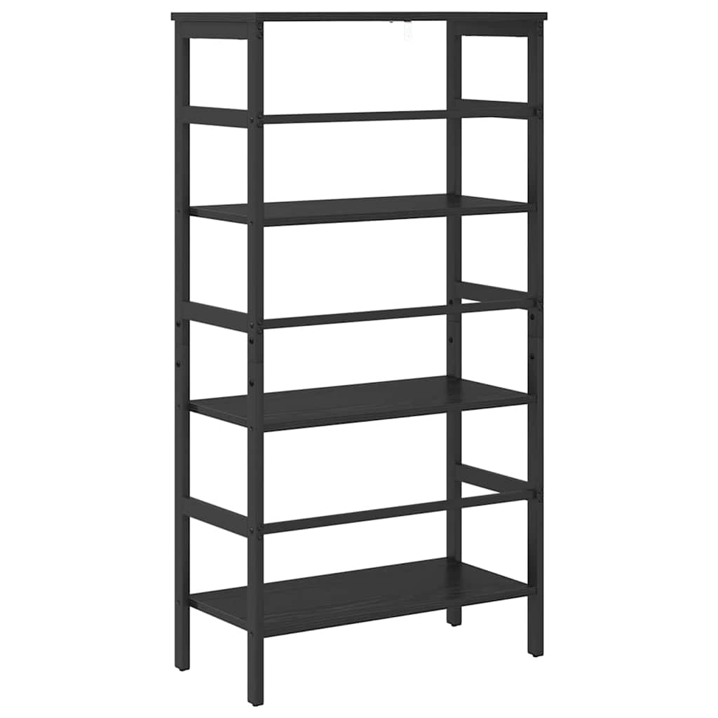 vidaXL Półka na książki Czarny Dąb 60 x 29,5 x 115 cm