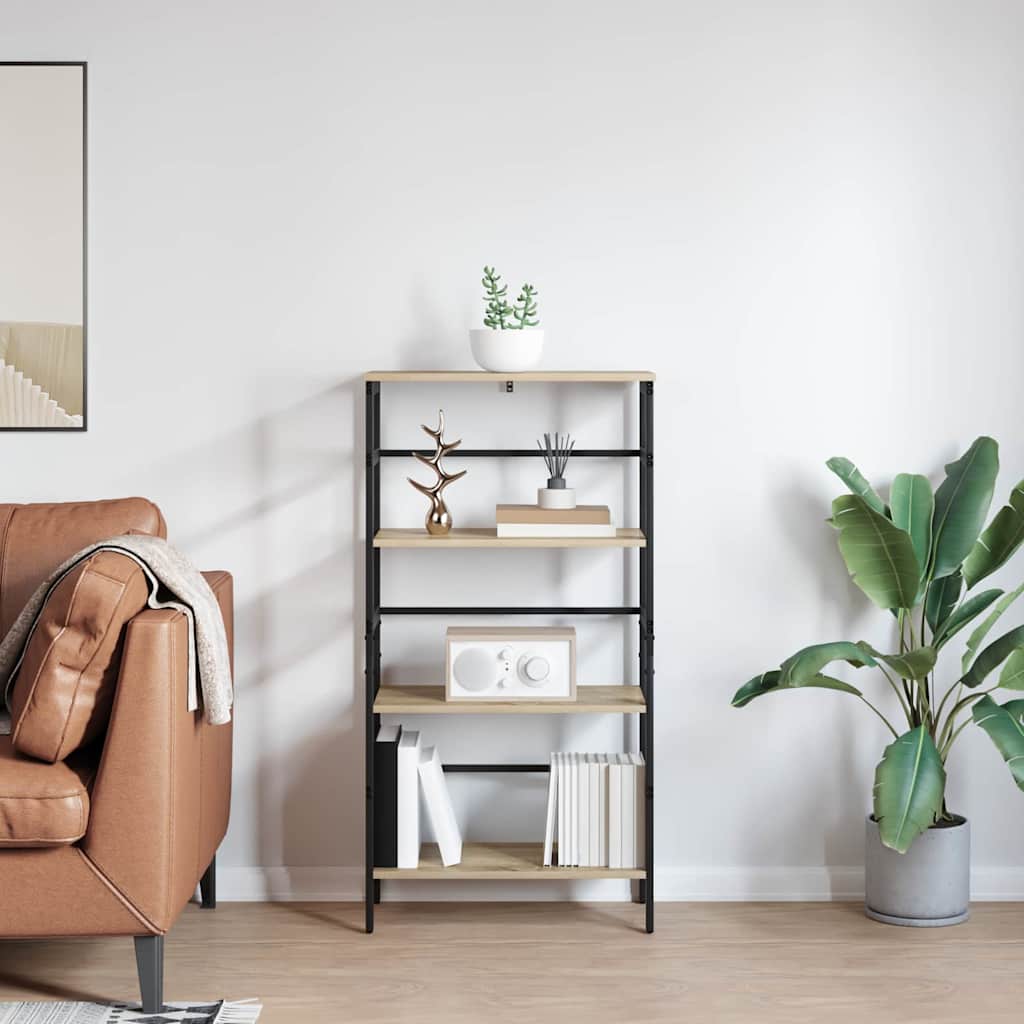 vidaXL Półka na książki Dąb Sonoma 60 x 29,5 x 115 cm