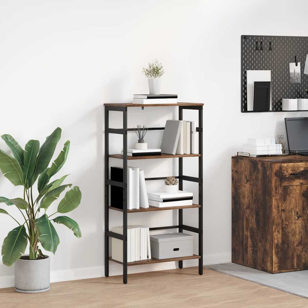 vidaXL Półka na książki Dąb wędzony 60 x 29,5 x 115 cm