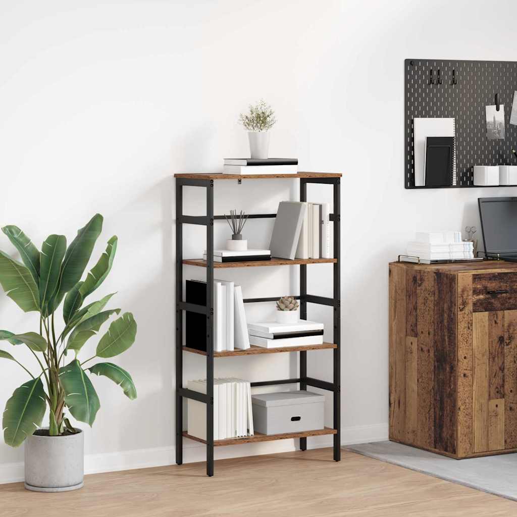 vidaXL Półka na książki Stare drewno 60 x 29,5 x 115 cm
