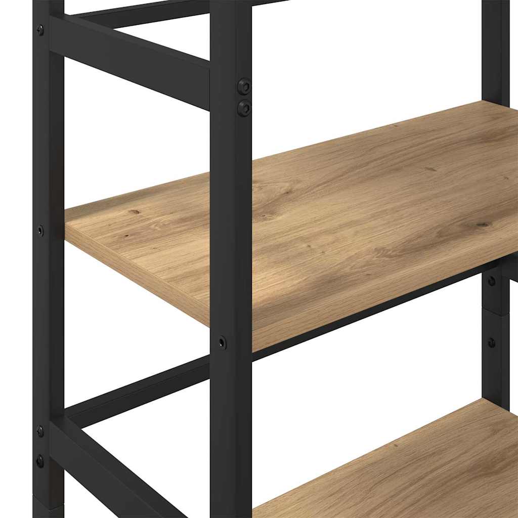 vidaXL Półka na książki Dąb rzemieślniczy 60 x 29,5 x 115 cm