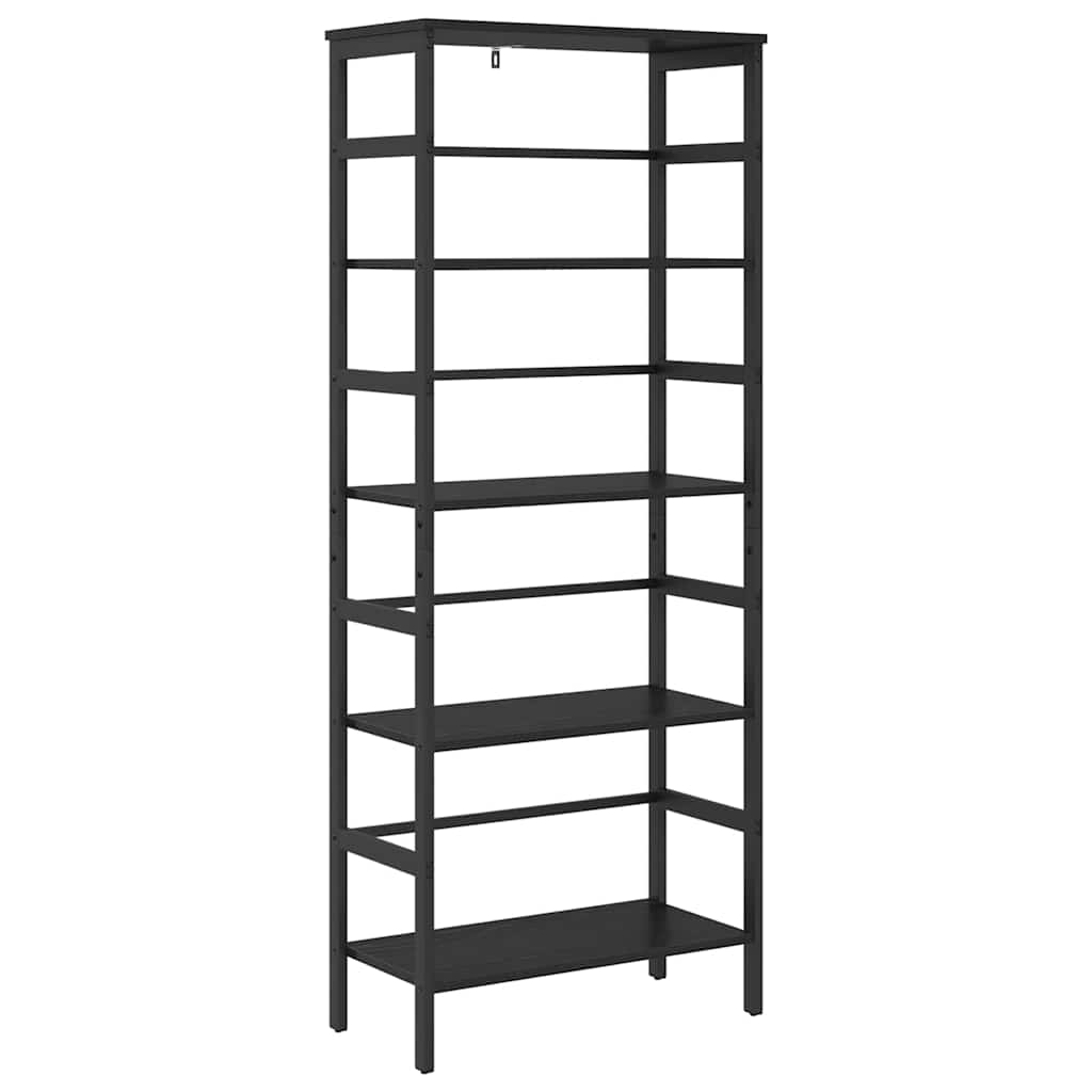 vidaXL Półka na książki Czarny Dąb 60 x 29,5 x 149 cm