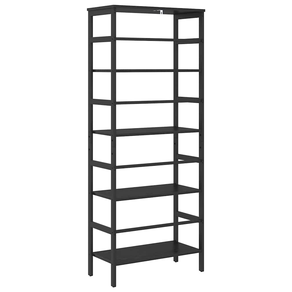 vidaXL Półka na książki Czarny Dąb 60 x 29,5 x 149 cm