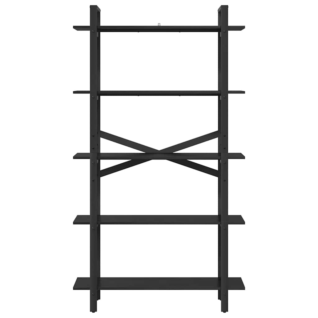 vidaXL Półka na książki Czarny Dąb 100 x 33,5 x 178 cm